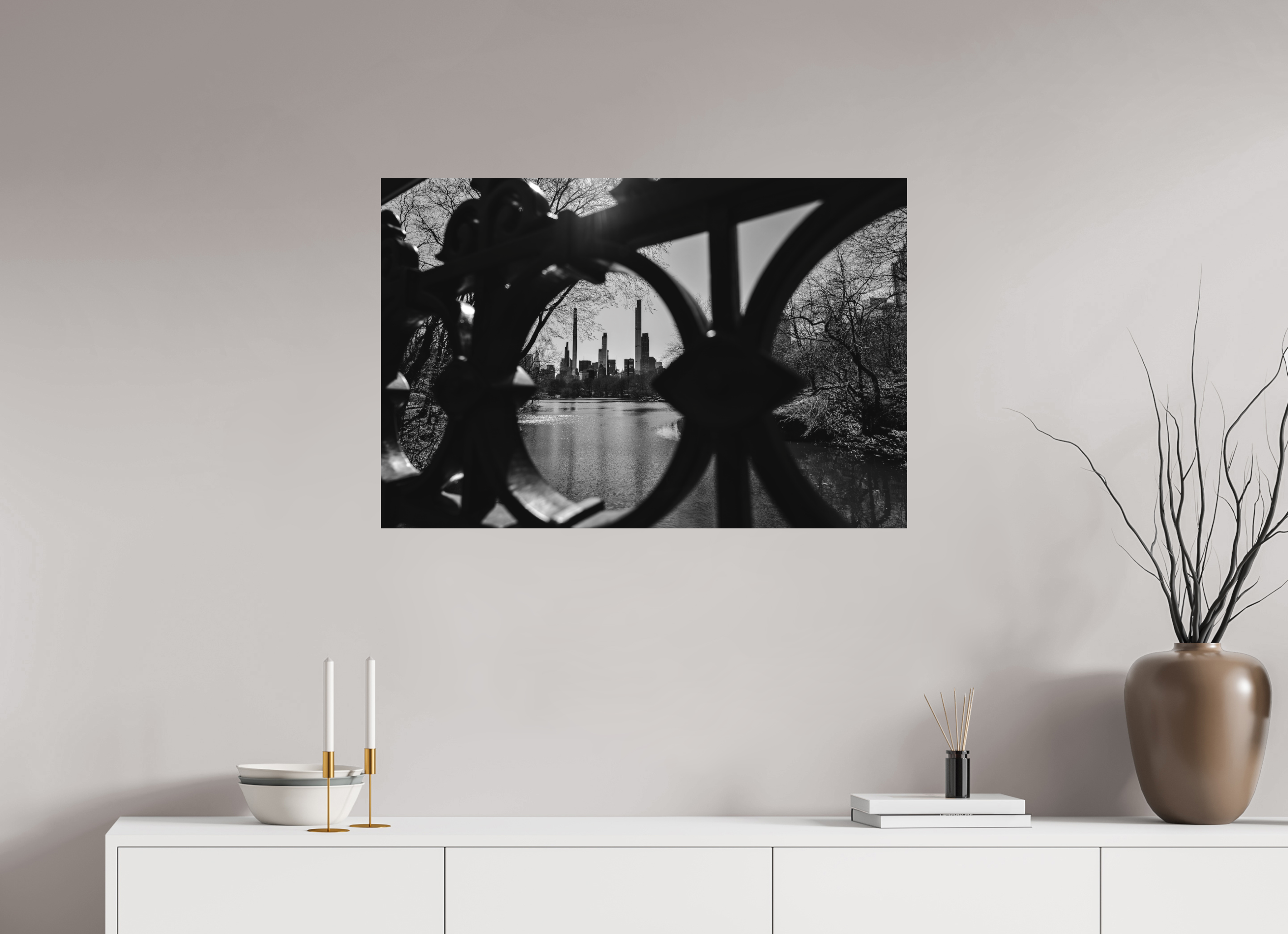 90 x 60 cm, Foto auf Forex, mit Aufhängung Gateway to the World