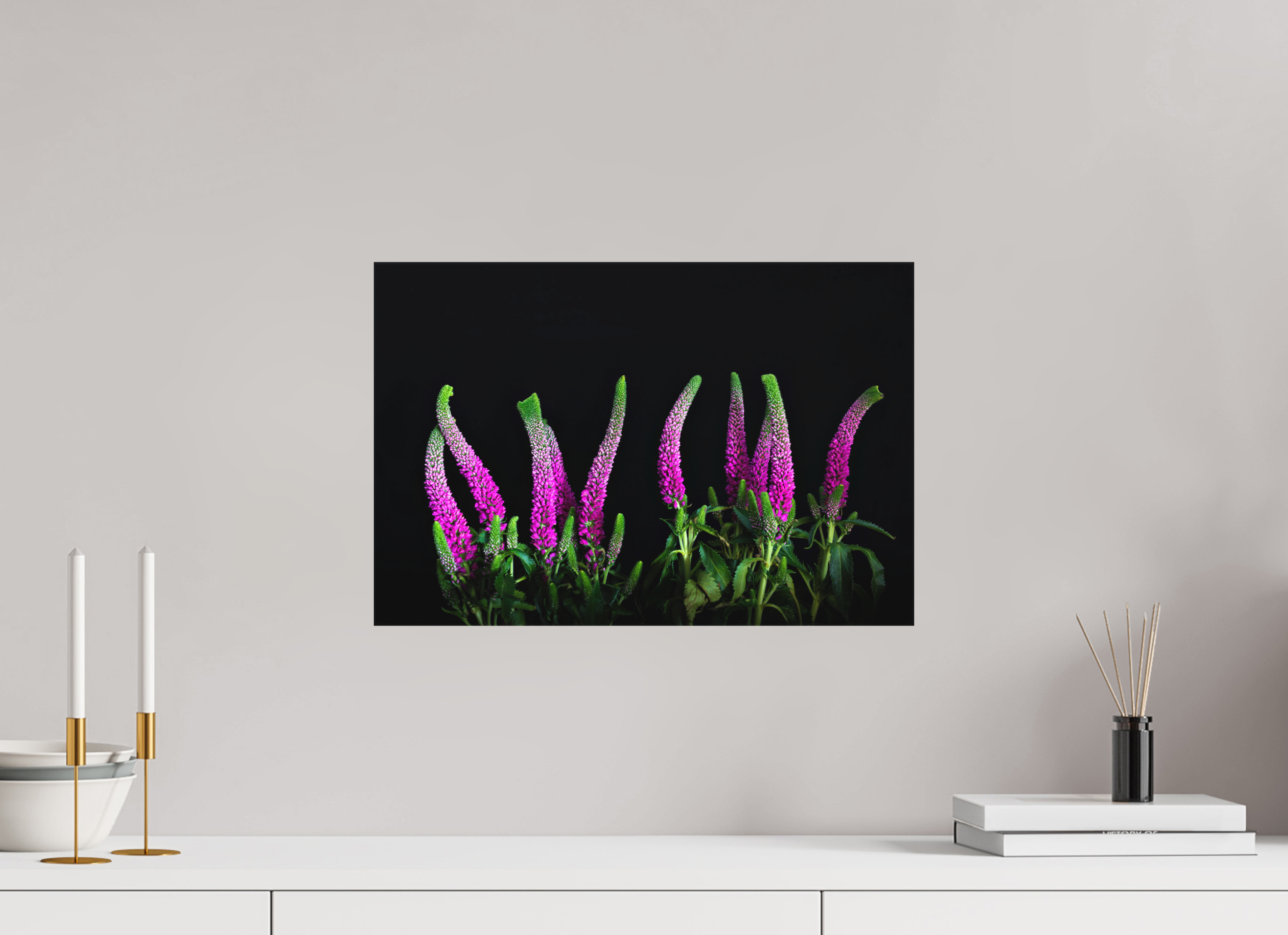 45 x 30 cm, Foto-Leinwand aus hochwertigem Textil, 40mm Pink Worm Parade