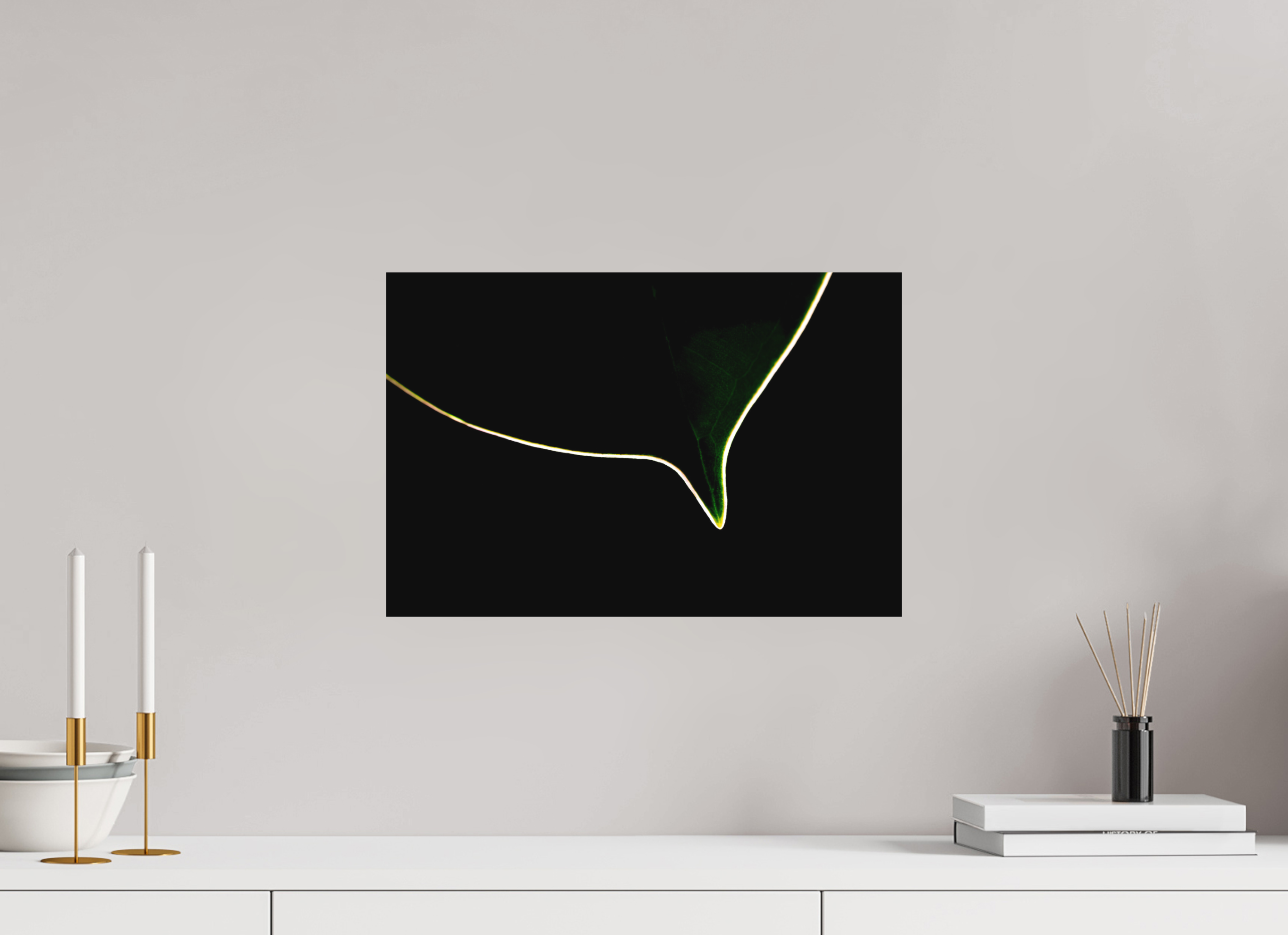 45 x 30 cm, Foto auf Forex, mit Aufhängung Glowing Line