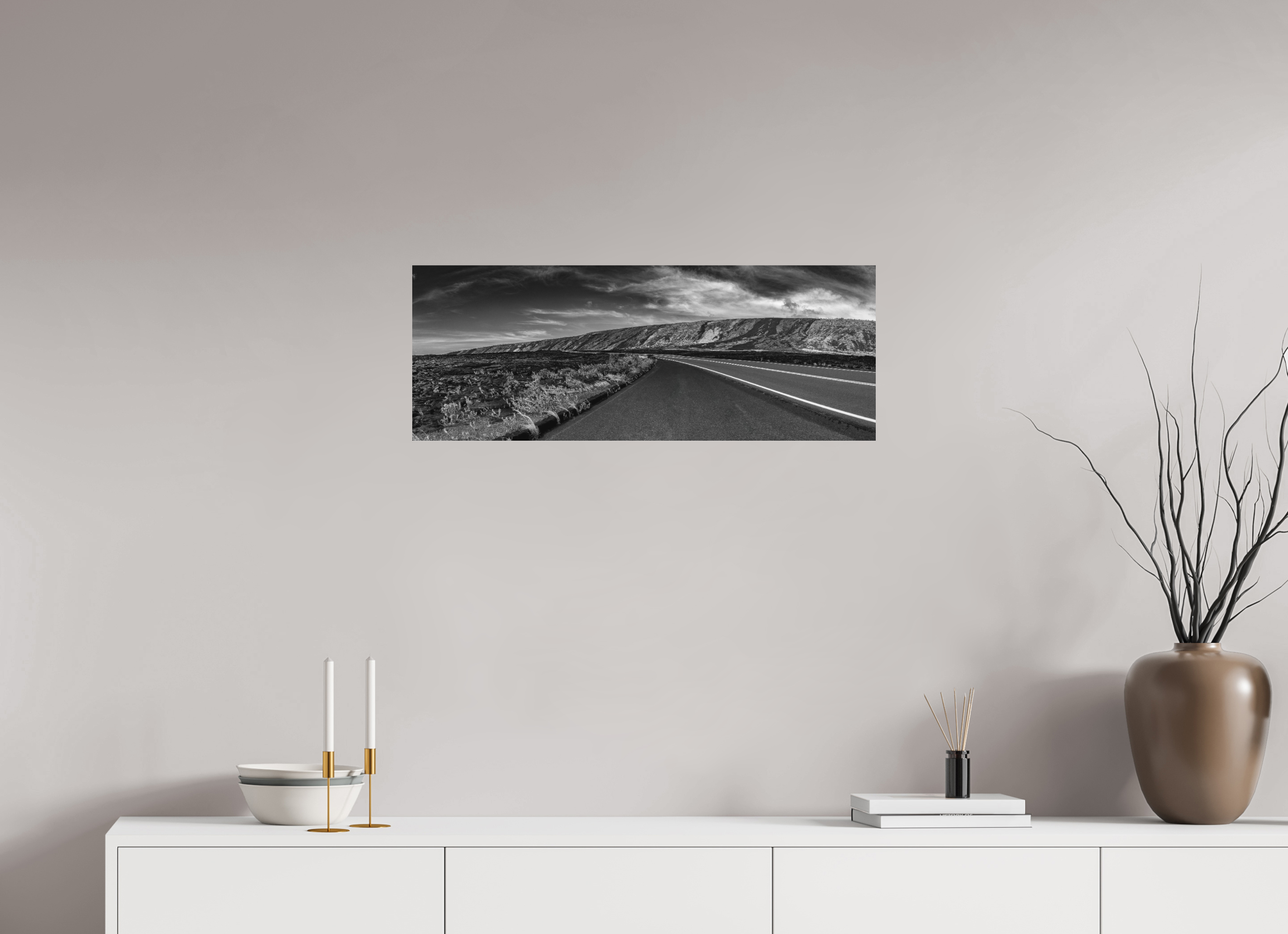 79,3 x 30 cm, Foto auf Forex, mit Aufhängung Lava Curve