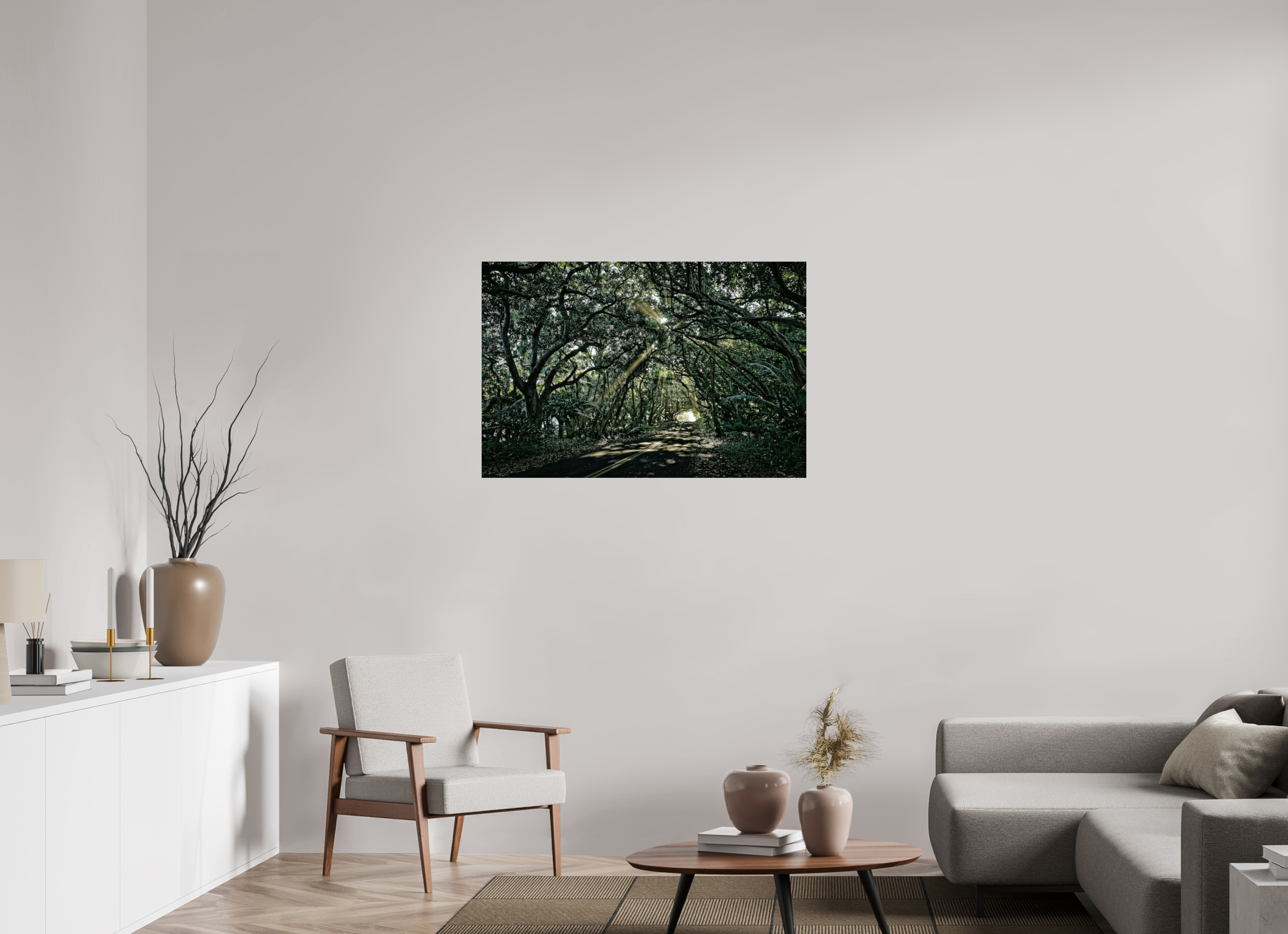 105 x 70 cm, Acrylglas, glänzend, 2 mm, Dibond 3 mm, mit Aufhängung Light Whispering