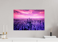 60 x 40 cm, Acrylglas, glänzend, 2 mm, Dibond 3 mm, mit Aufhängung New York Pink Symphony