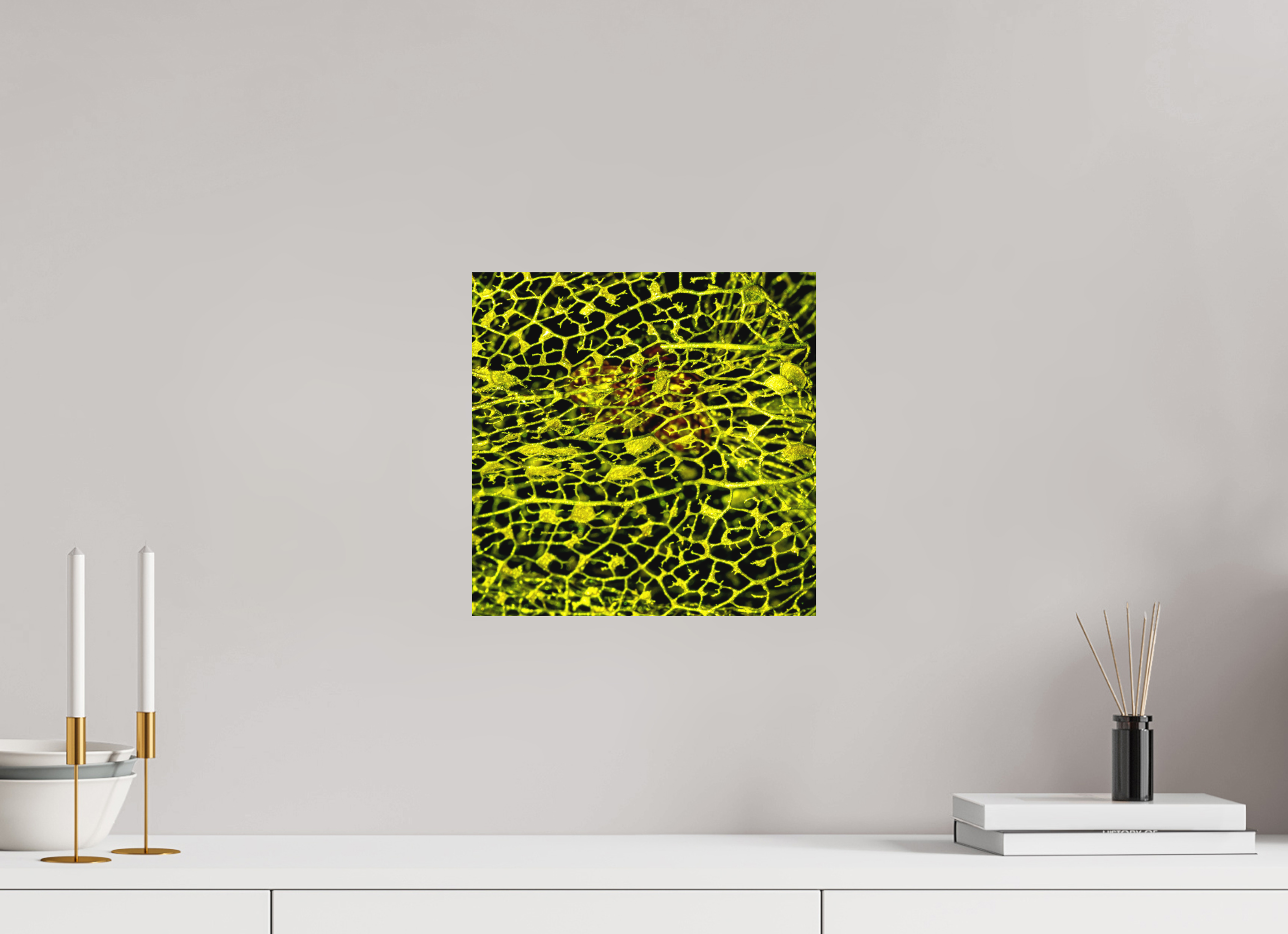 30 x 30 cm, Forex Hartschaum Platte Perle der Nach Gelb