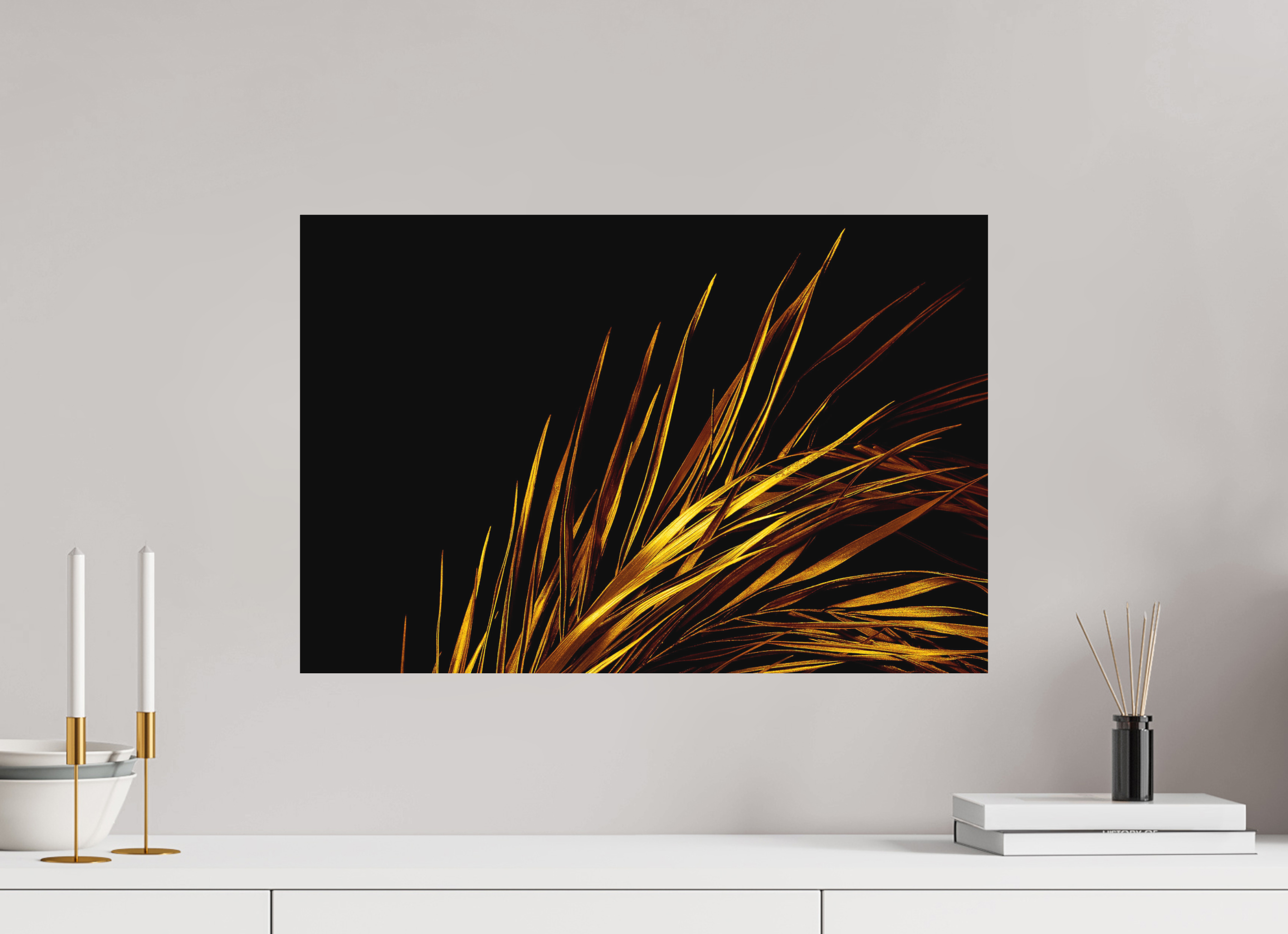 60 x 40 cm, Foto auf Forex, mit Aufhängung Gold Rush