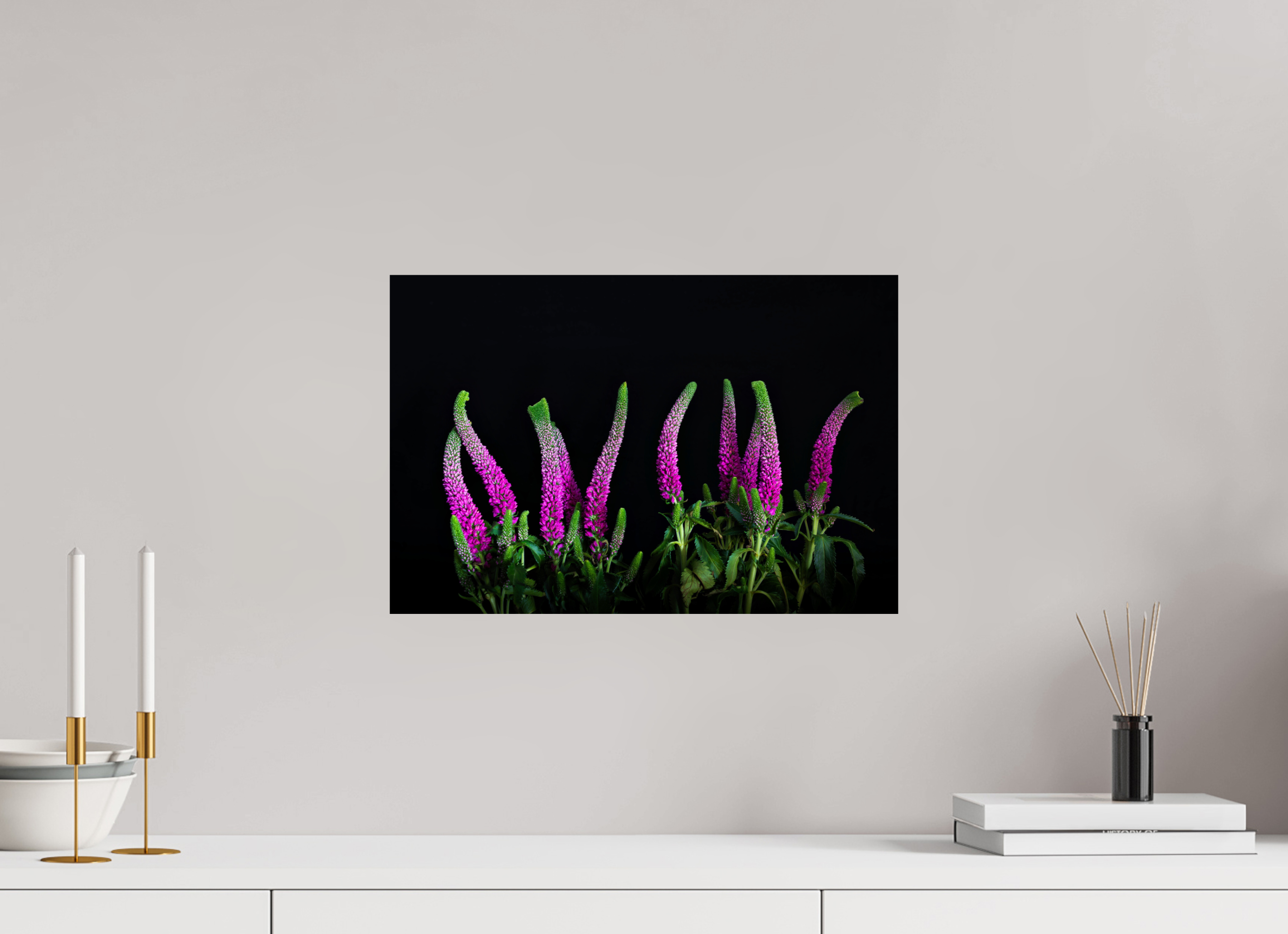 45 x 30 cm, Druck auf Hahnemühle FineArt Baryta Papier ohne Rahmen Pink Worm Parade - Fine Art