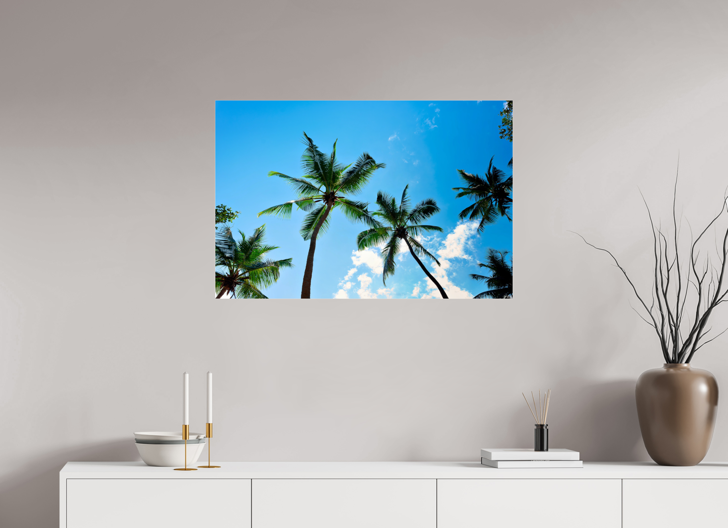 90 x 60 cm, Acrylglas, glänzend, 2 mm, Dibond 3 mm, mit Aufhängung Holiday Memories