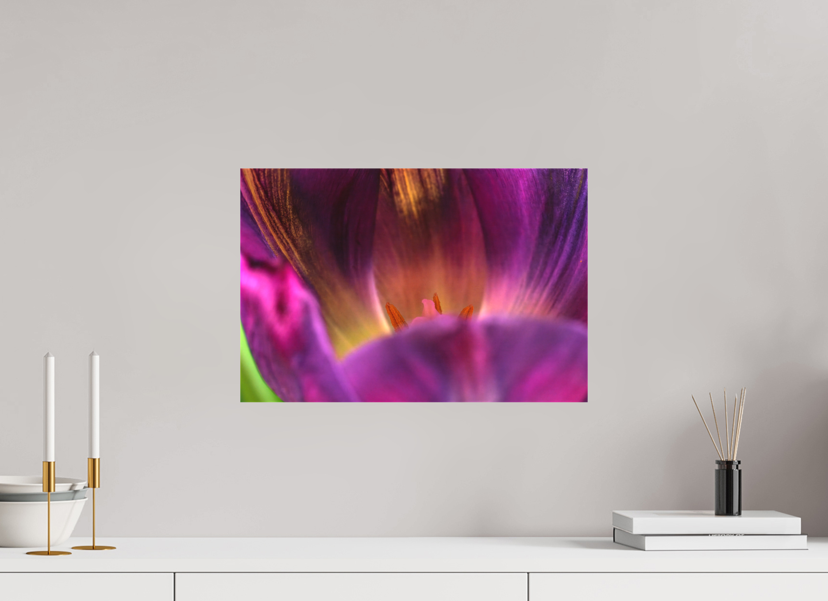 45 x 30 cm, Foto-Leinwand aus hochwertigem Textil, 40mm Purple Beauty