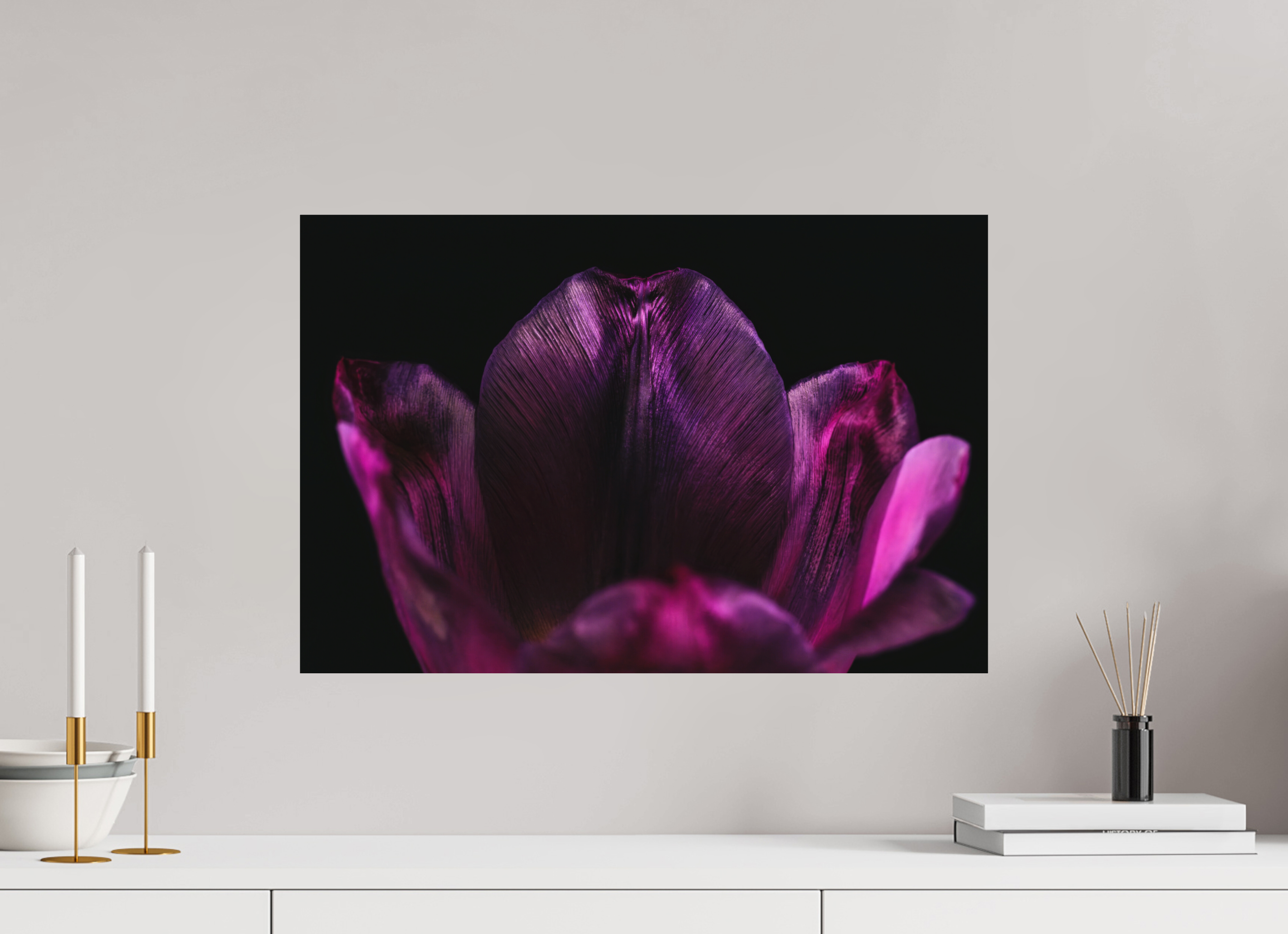 60 x 40 cm, Foto auf Forex, mit Aufhängung Purple Silent