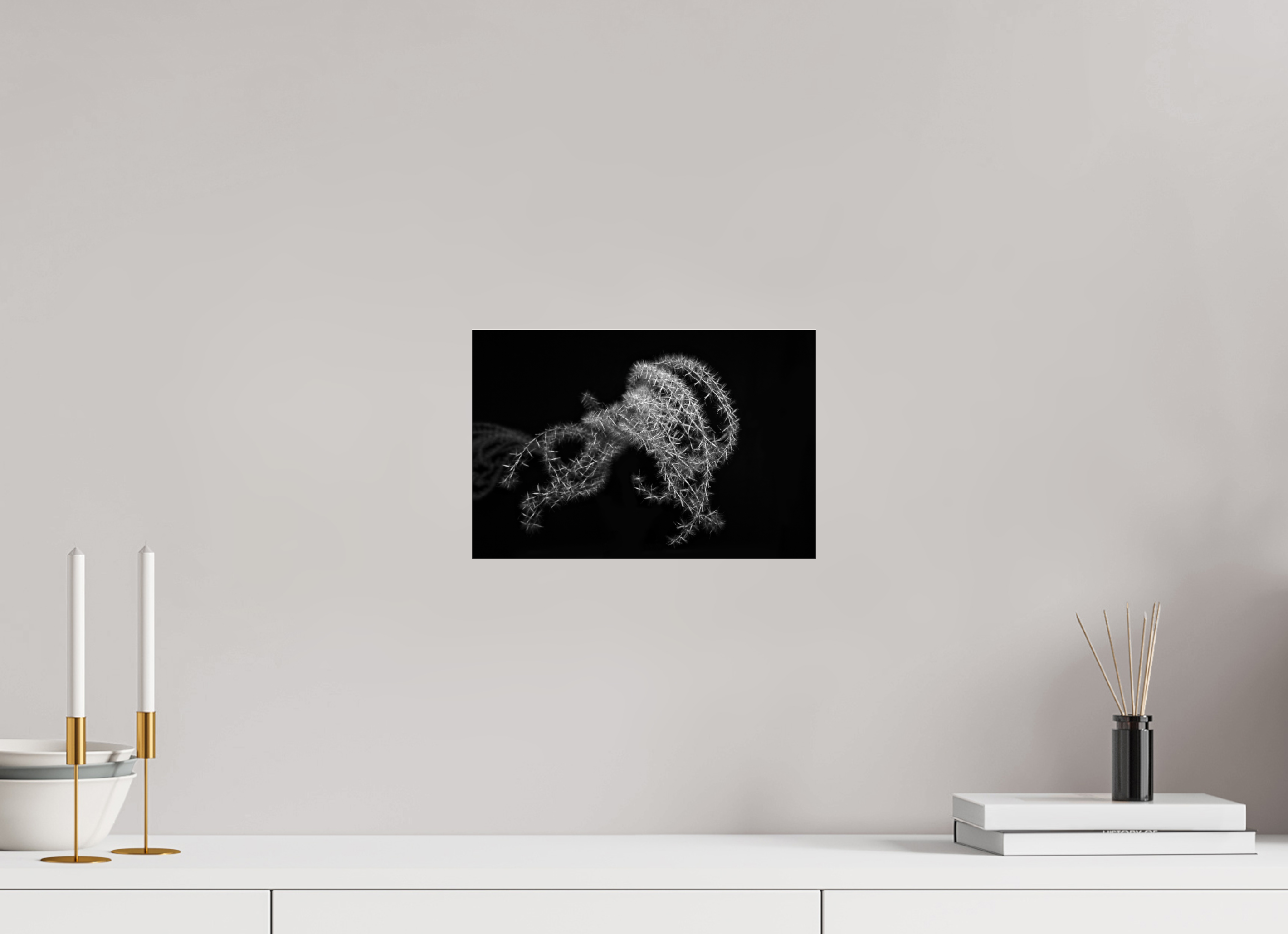 30 x 20 cm, Acrylglas, glänzend, 2 mm, Dibond 3 mm, mit Aufhängung Ghost Grass