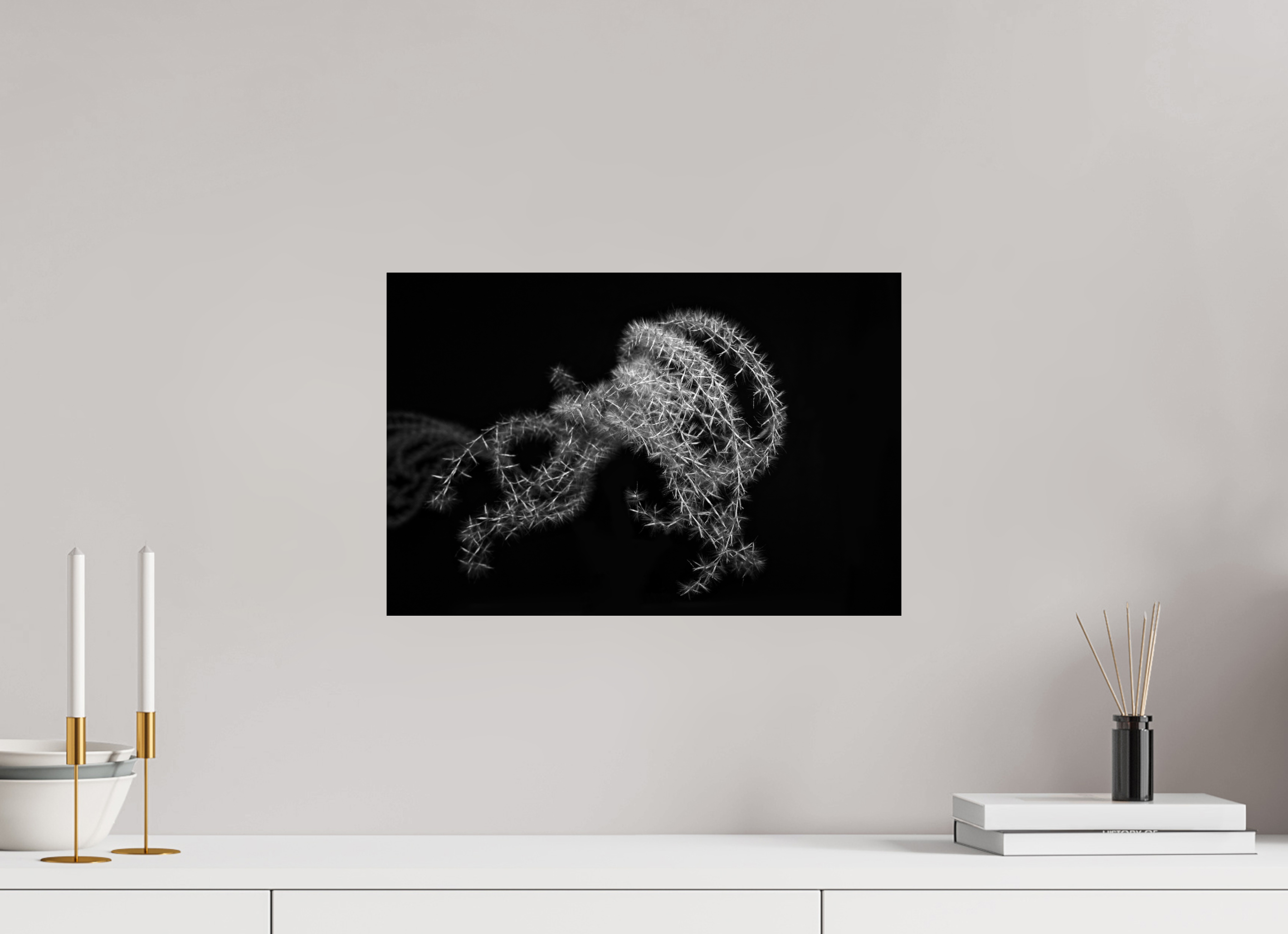 45 x 30 cm, ChromaLuxe HD Metal Print, mit Aufhängung Ghost Grass