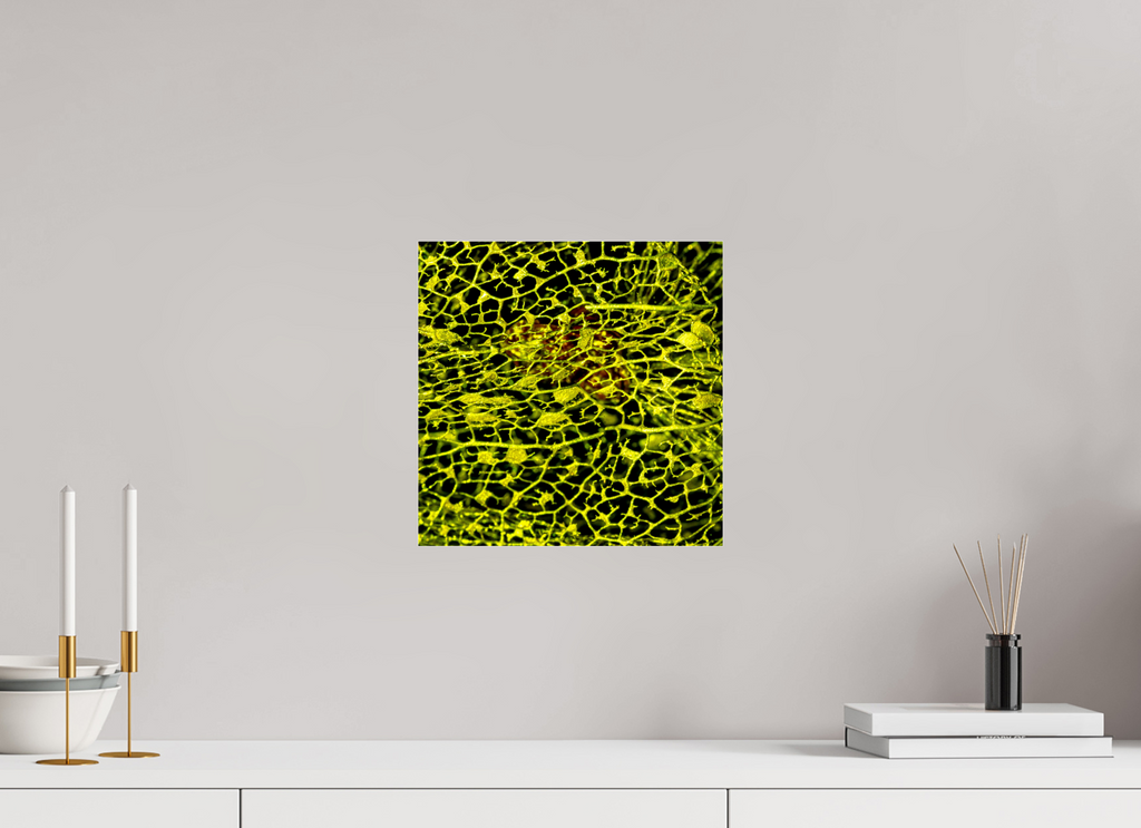 30 x 30 cm, Acrylglas Perle der Nach Gelb