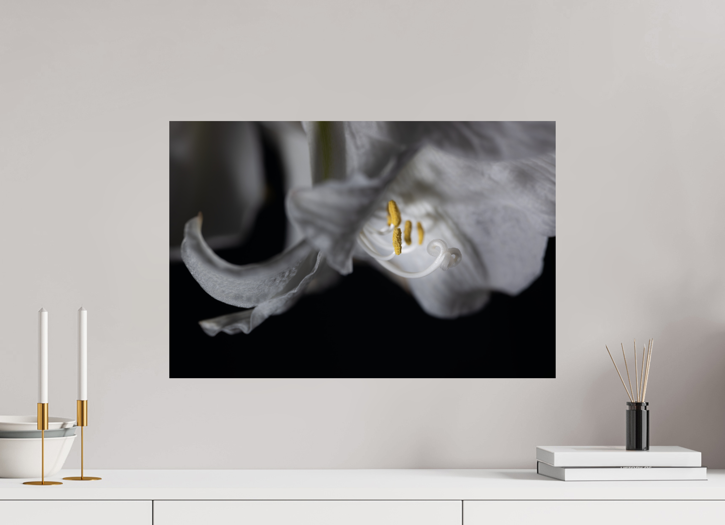 60 x 40 cm, ChromaLuxe HD Metal Print, mit Aufhängung Firefly Flower