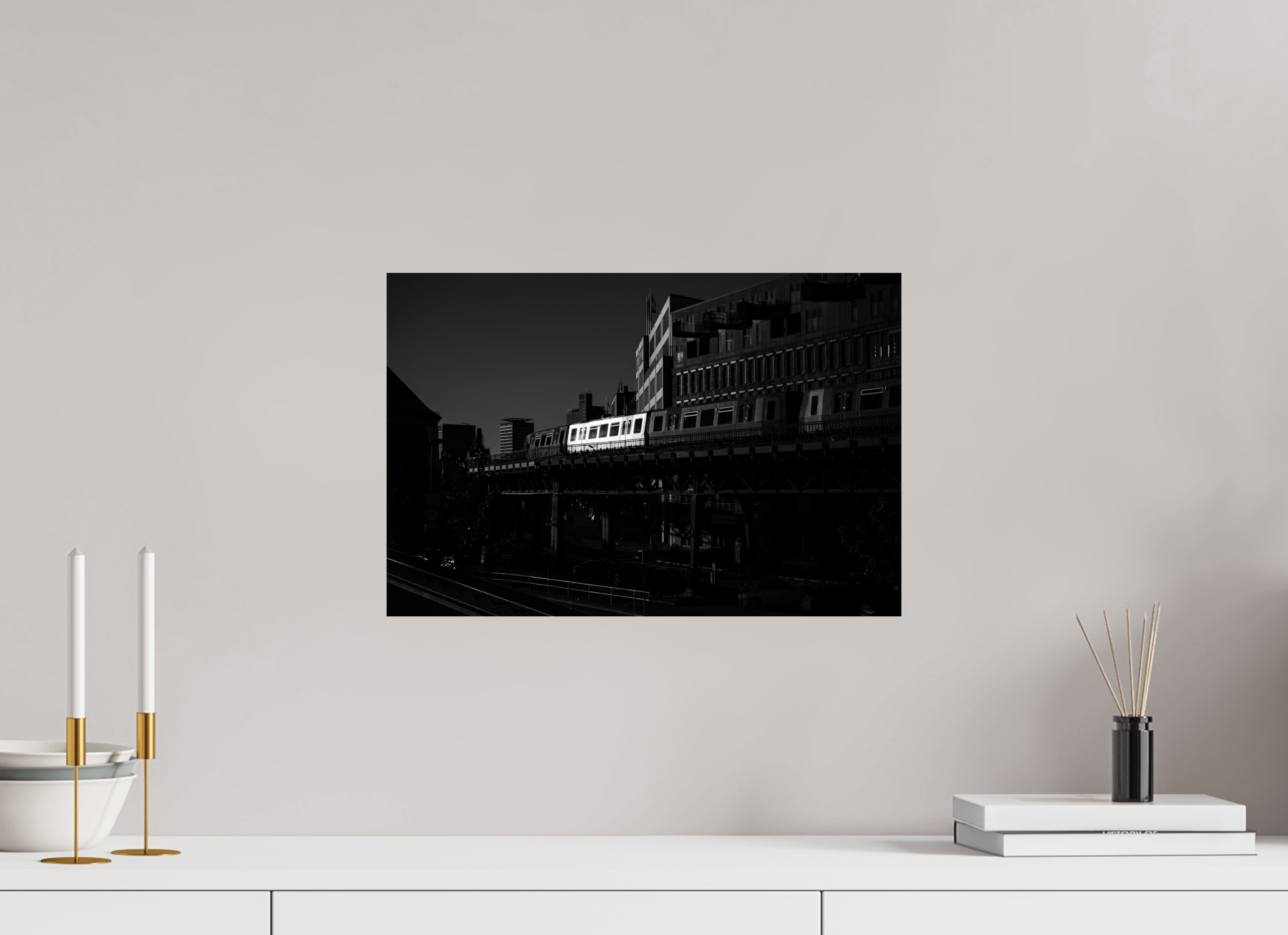 45 x 30 cm, ChromaLuxe HD Metal Print, mit Aufhängung Rapid Metropolis