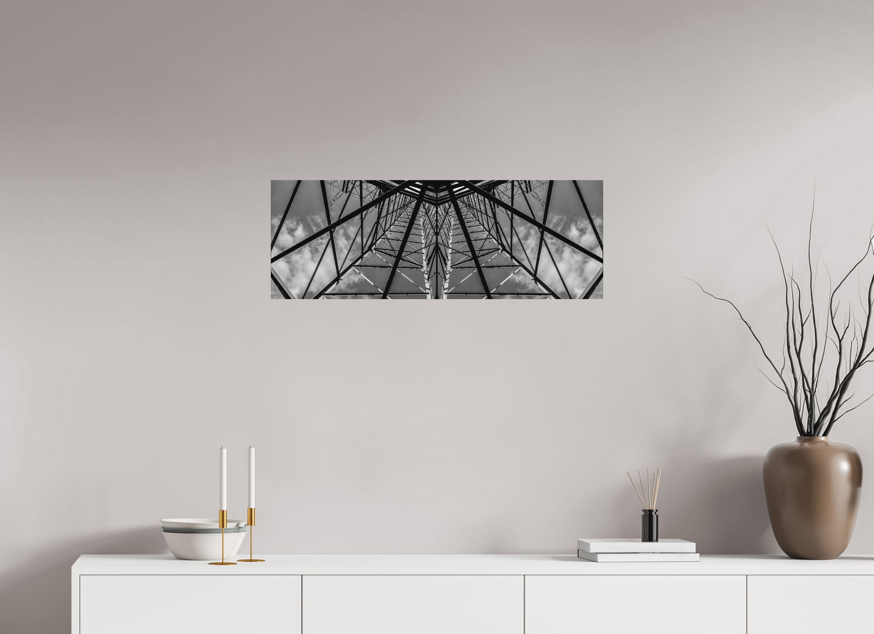 83,8 x 30 cm, Foto auf Forex, mit Aufhängung Steel Star Giant