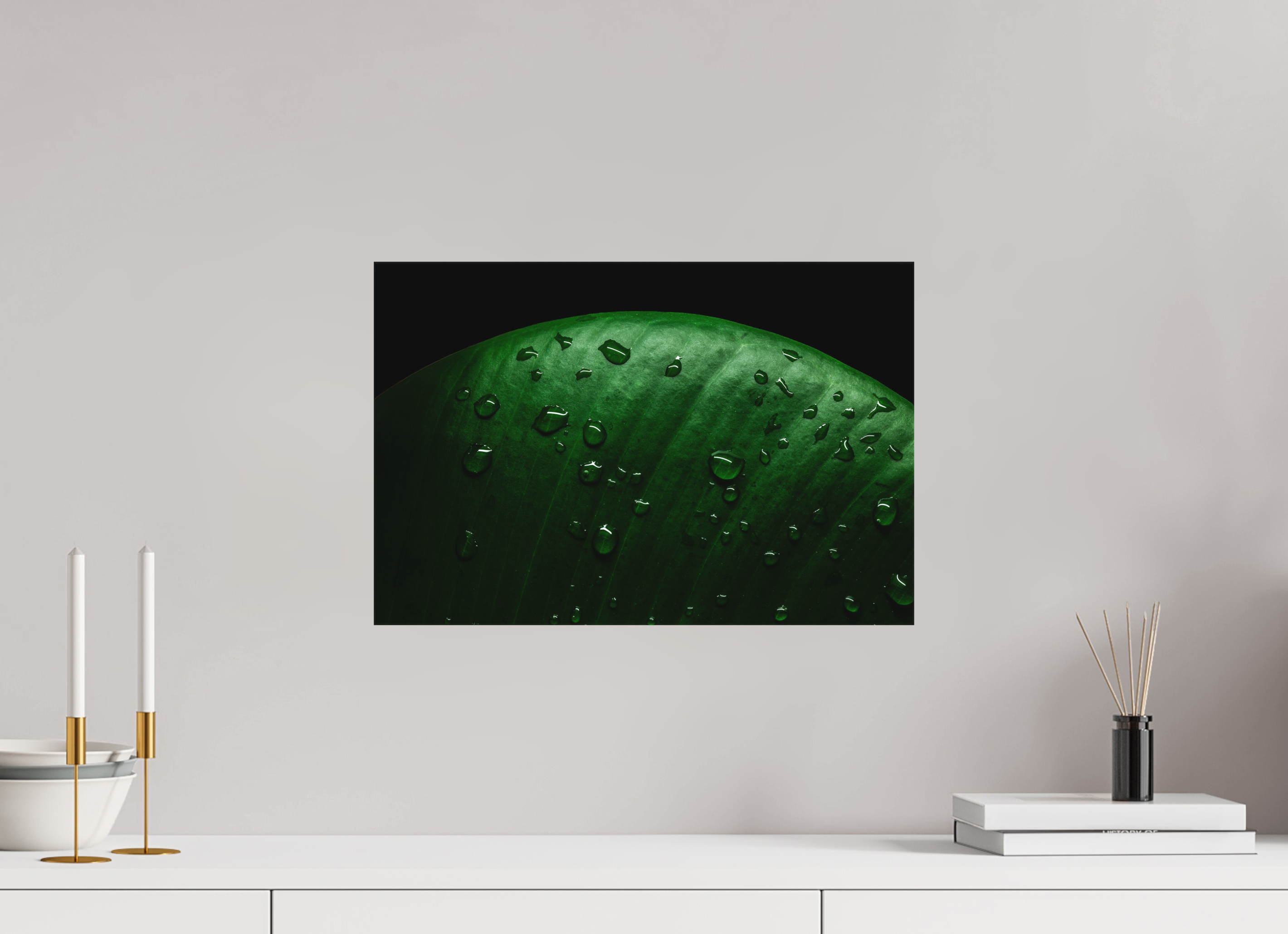 45 x 30 cm, Foto-Leinwand aus hochwertigem Textil, 40mm Silent Raindrops