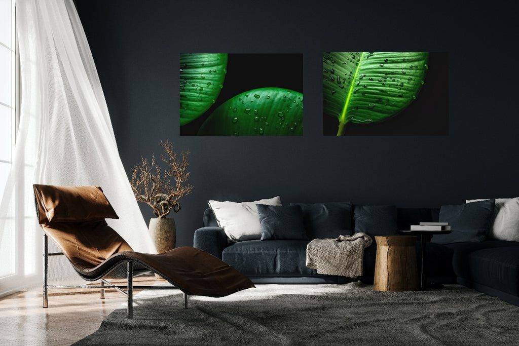 Main image Leaf Beads - Diptychon Tropical Raindrops