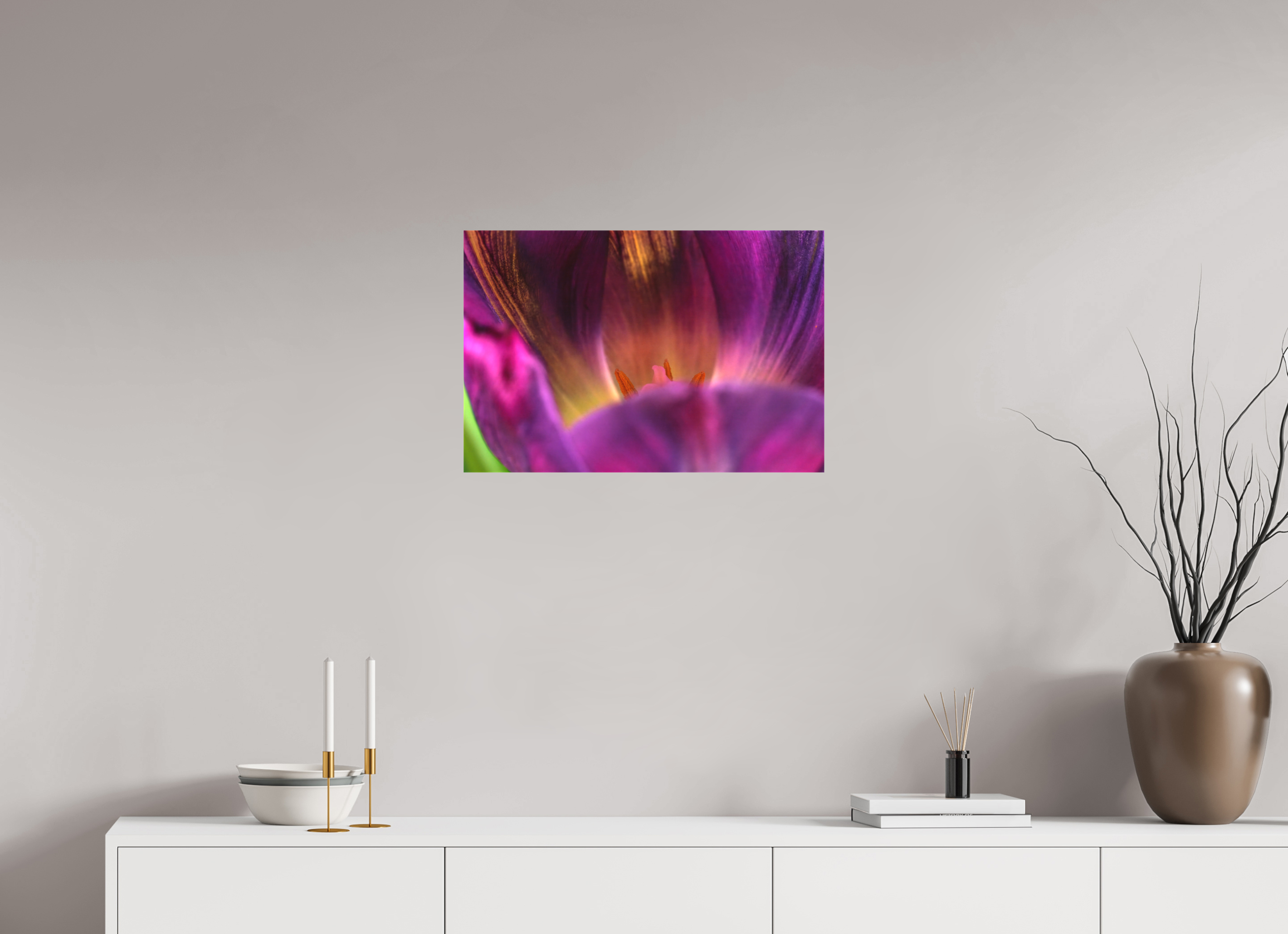 60 x 40 cm, Foto-Leinwand aus hochwertigem Textil, 40mm Purple Beauty