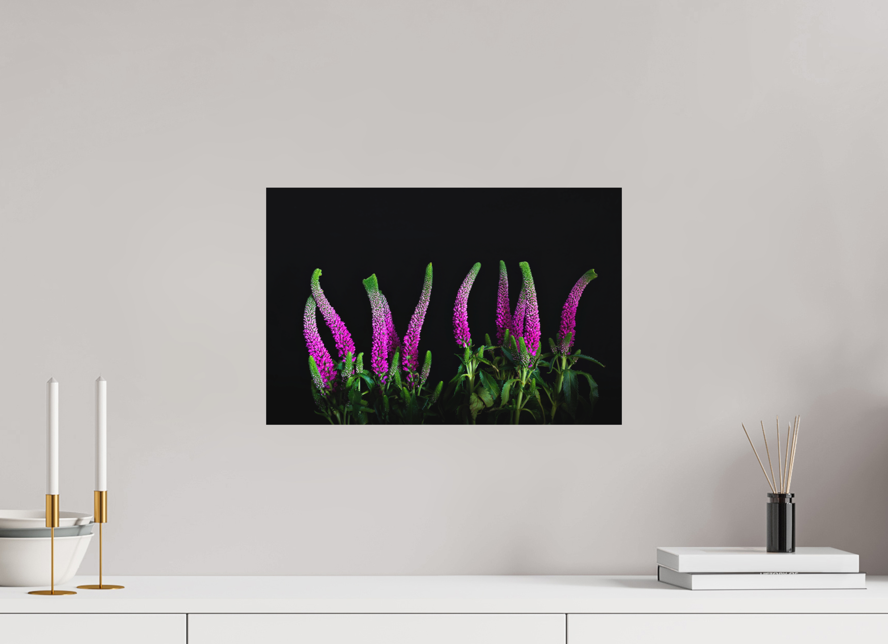 45 x 30 cm, Foto auf Forex, mit Aufhängung Pink Worm Parade
