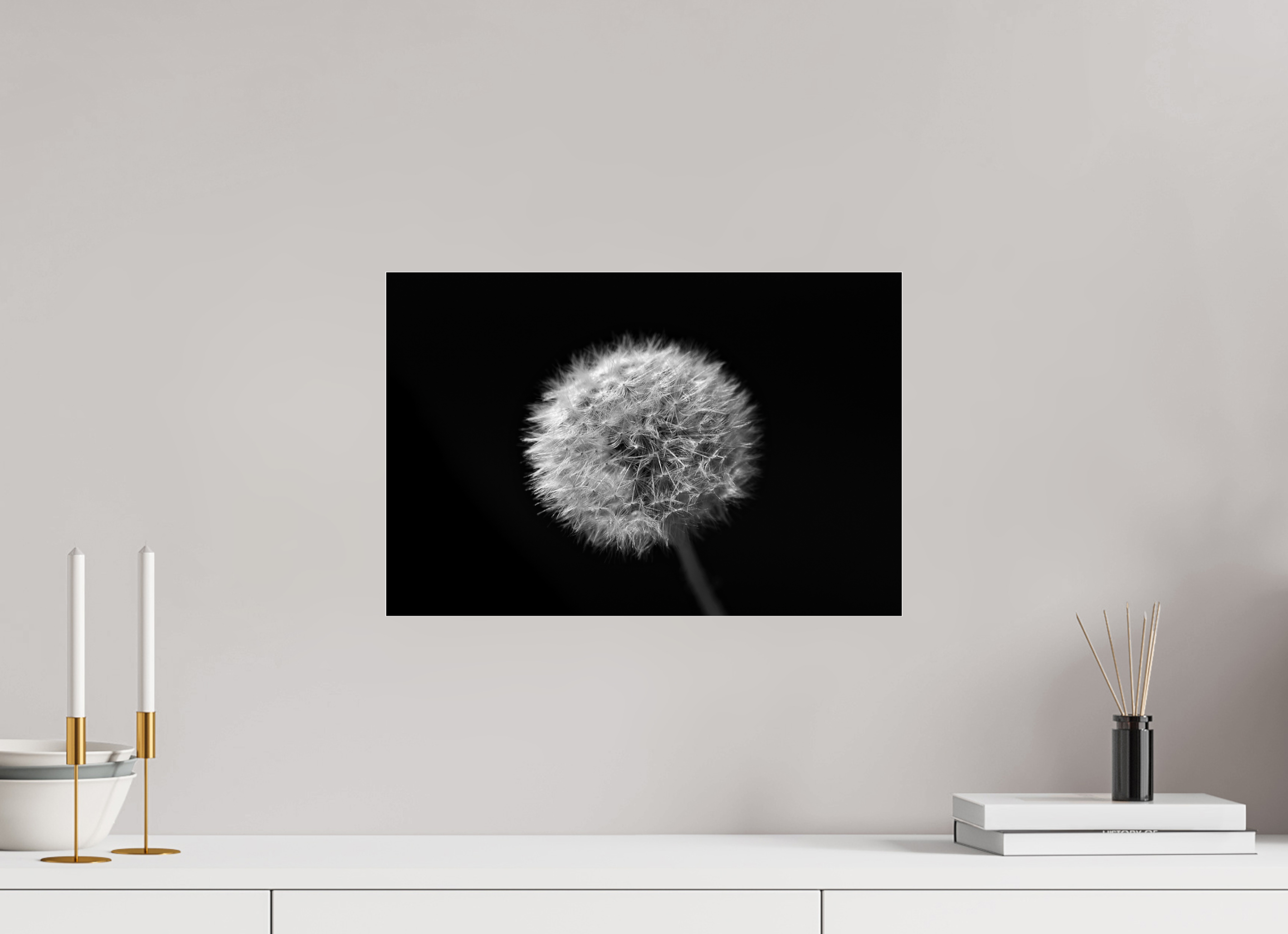 45 x 30 cm, Acrylglas, glänzend, 2 mm, Dibond 3 mm, mit Aufhängung Ice Crystal Ball Flower
