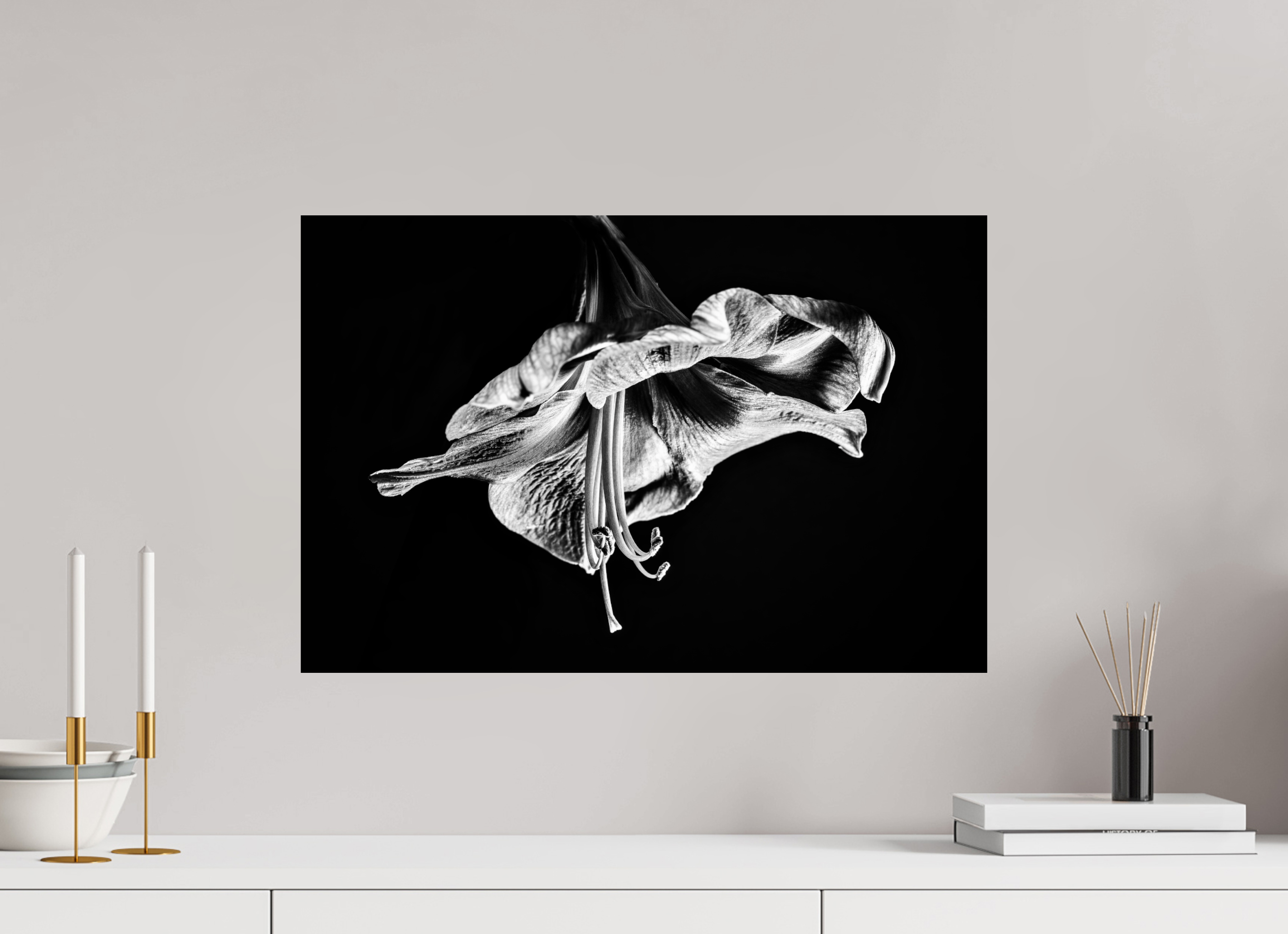 60 x 40 cm, ChromaLuxe HD Metal Print, mit Aufhängung Amaryllis in the Dawn