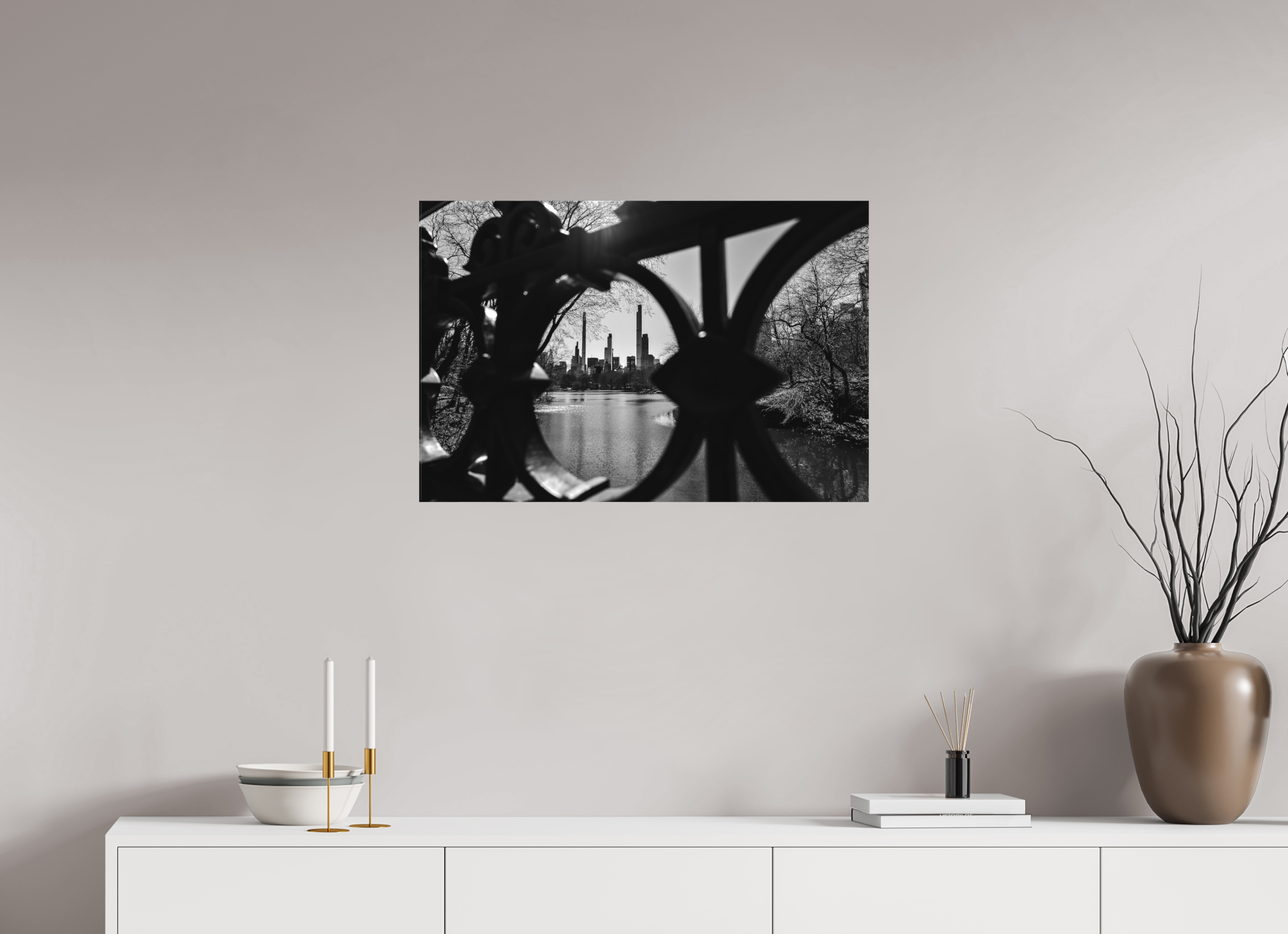 75 x 50 cm, Foto-Leinwand aus hochwertigem Textil, 40mm Gateway to the World