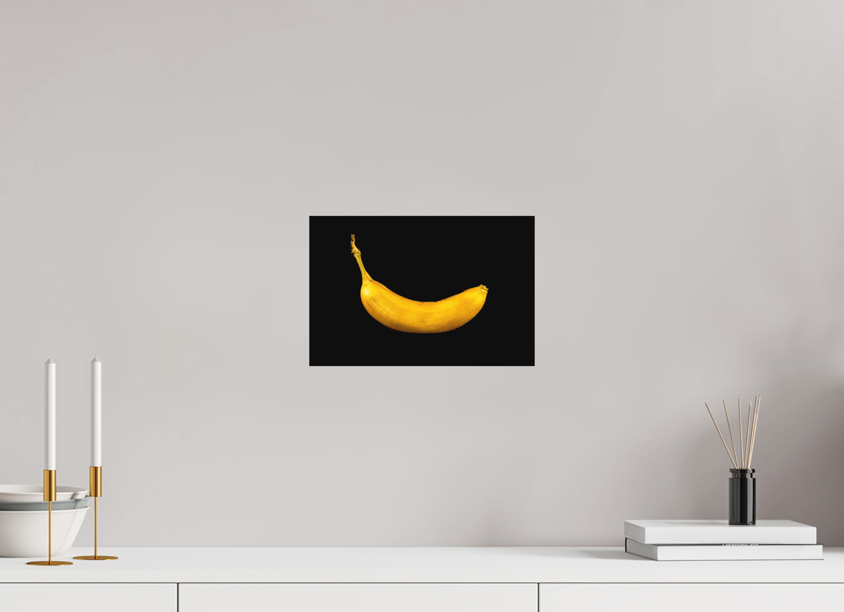30 x 20 cm, Foto auf Forex, mit Aufhängung Die goldene Banane