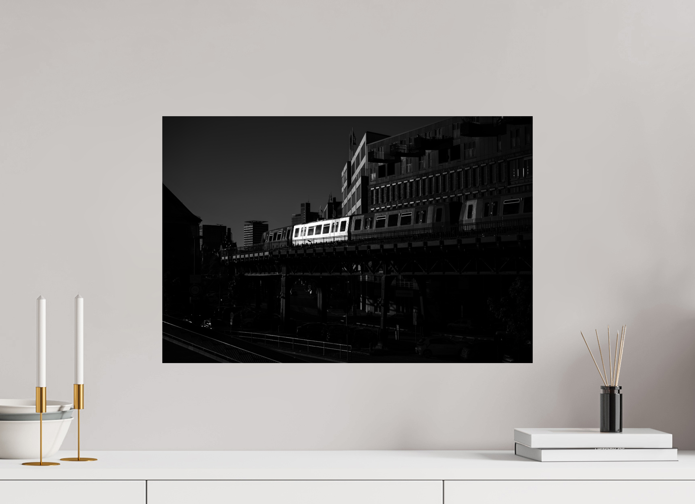 60 x 40 cm, ChromaLuxe HD Metal Print, mit Aufhängung Rapid Metropolis