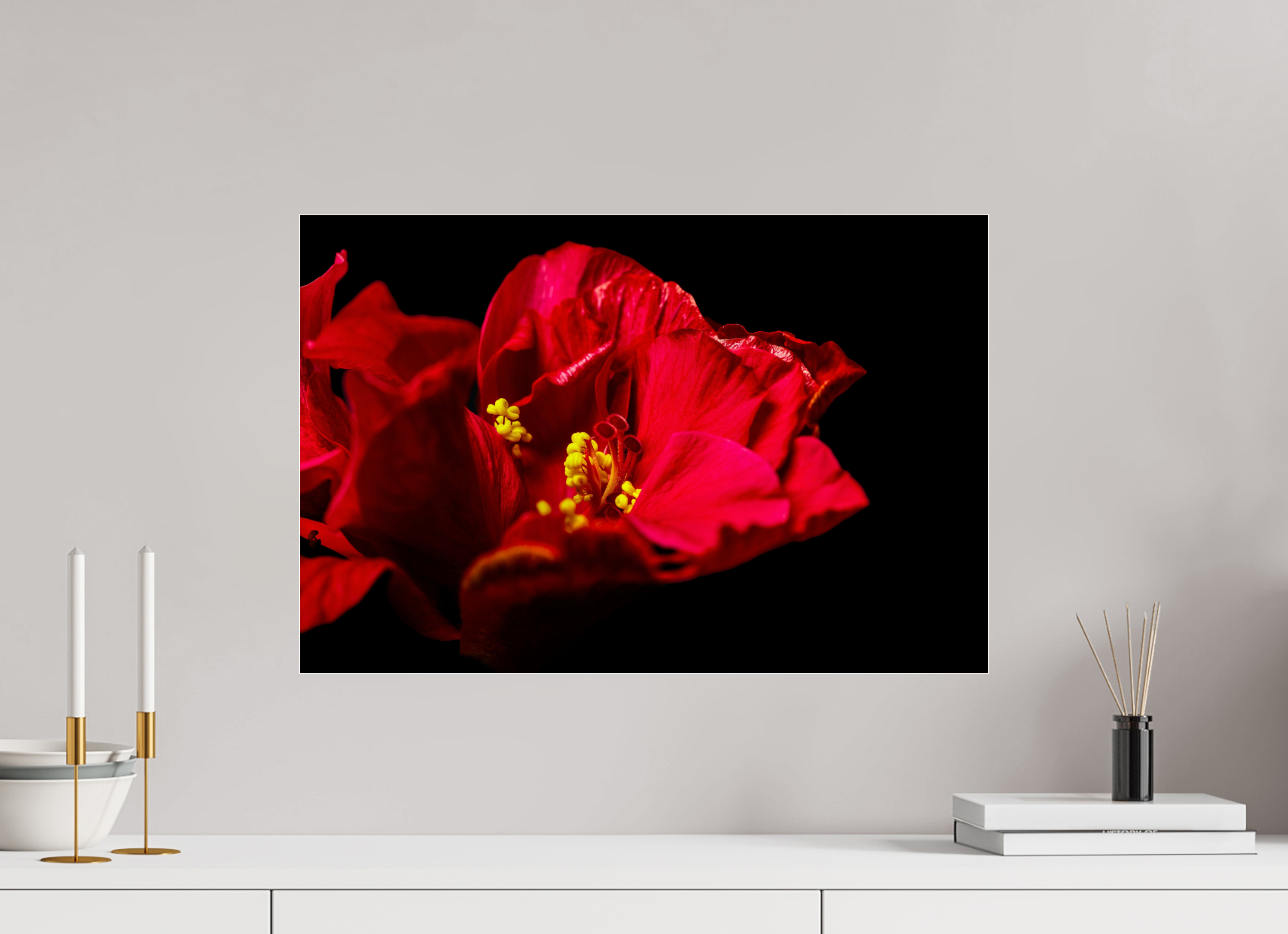 60 x 40 cm, Acrylglas Flamenco Blossom