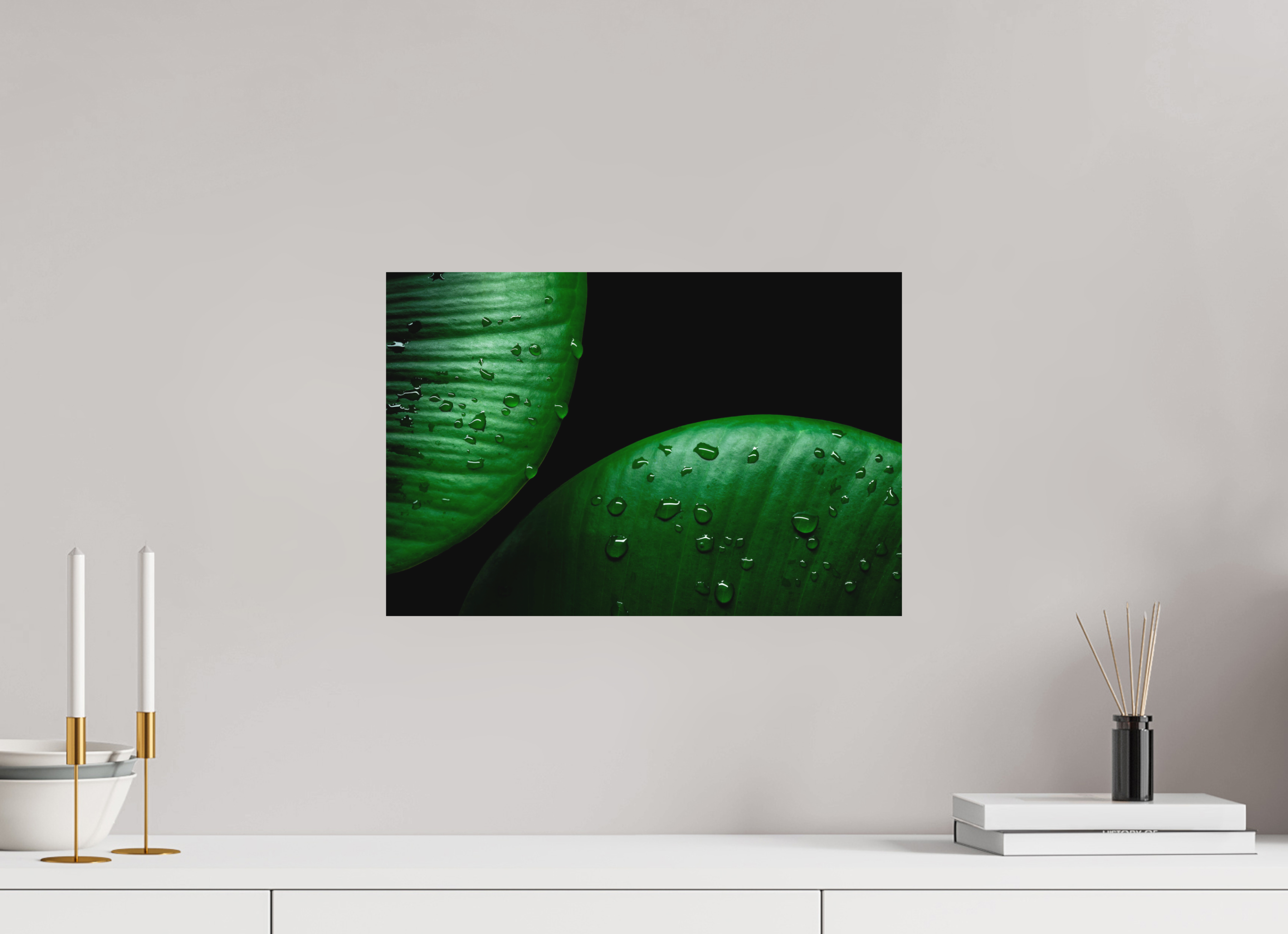 45 x 30 cm, Foto auf Forex, mit Aufhängung Harmonical Raindrops