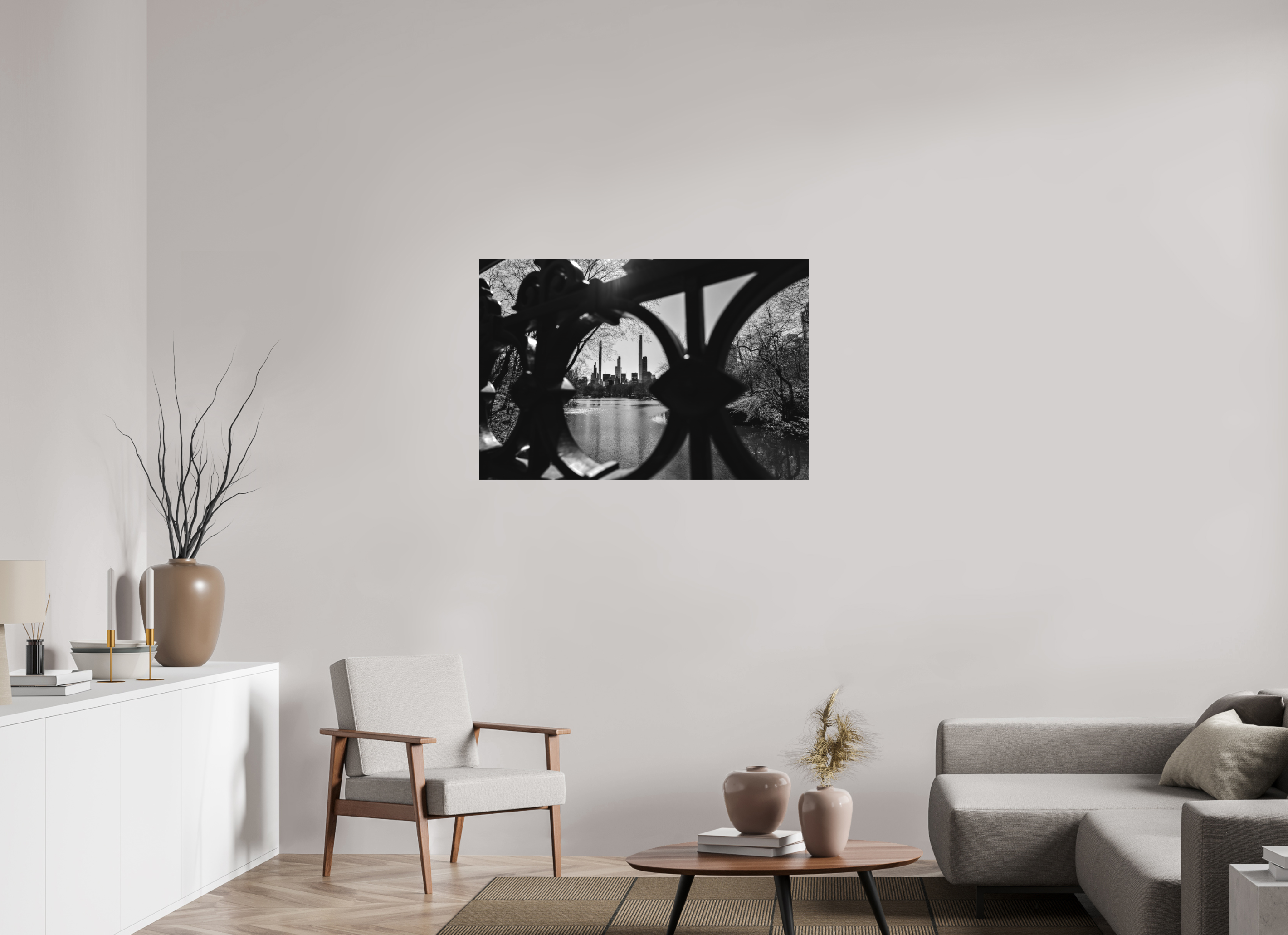 105 x 70 cm, Foto-Leinwand aus hochwertigem Textil, 40mm Gateway to the World