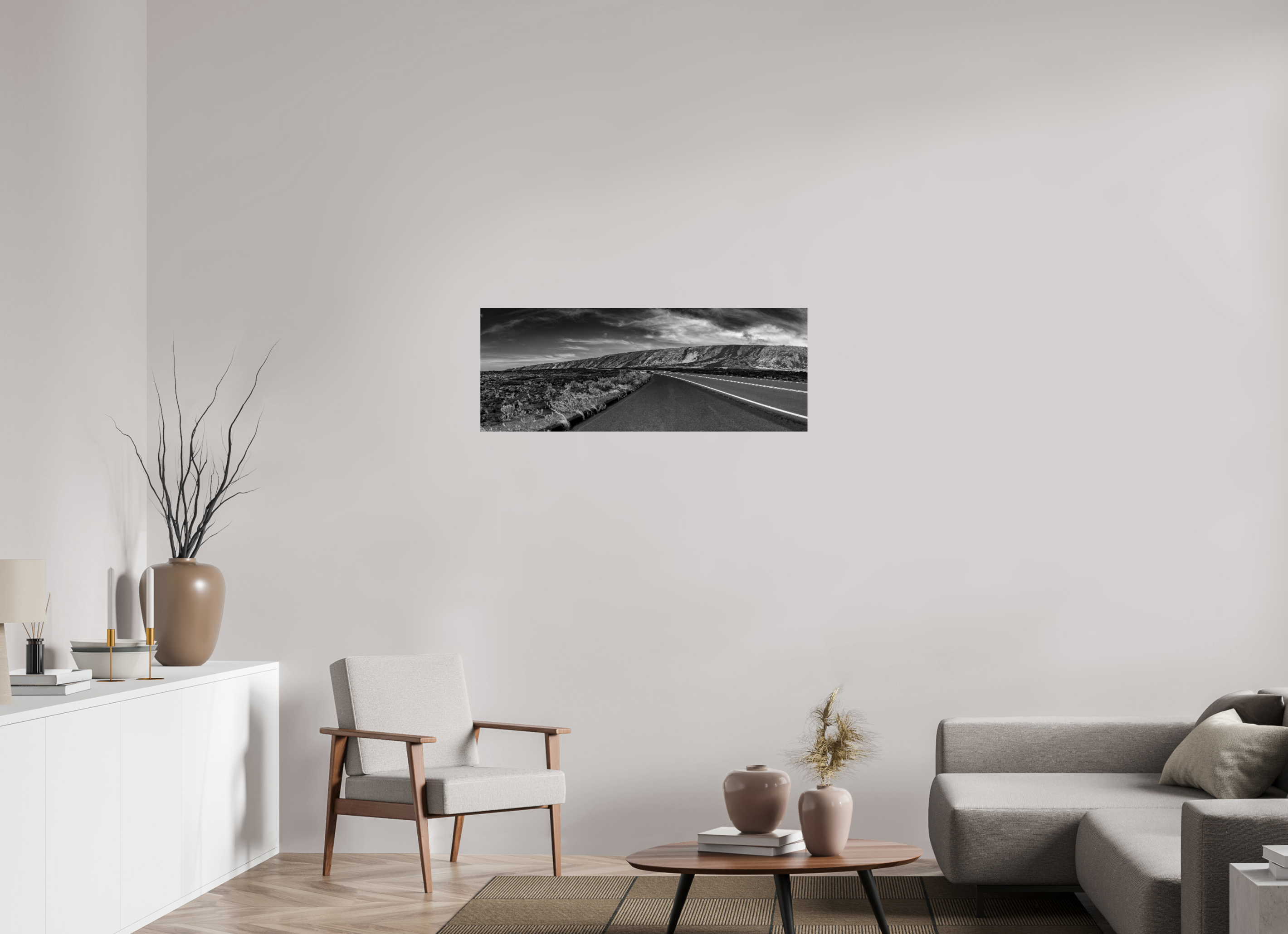 105,8 x 40 cm, ChromaLuxe HD Metal Print, mit Aufhängung Lava Curve