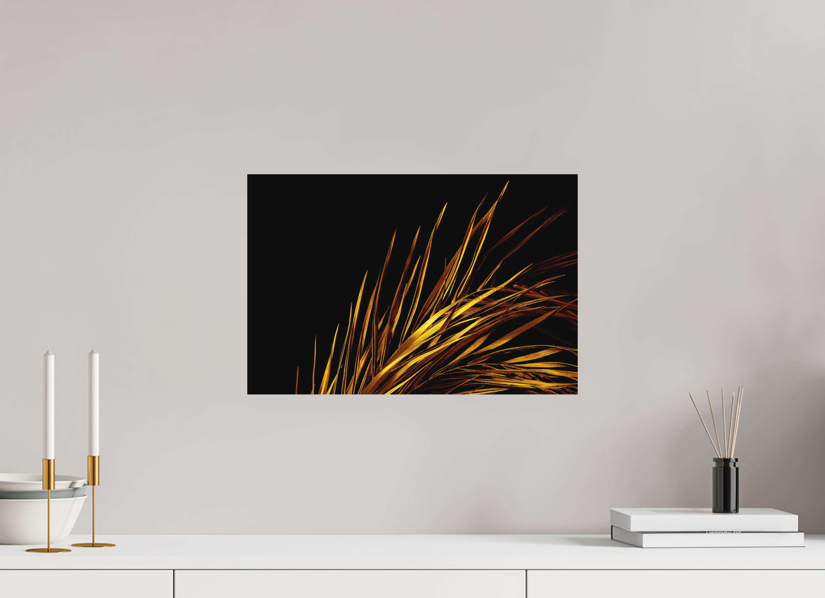 45 x 30 cm, Foto auf Forex, mit Aufhängung Gold Rush