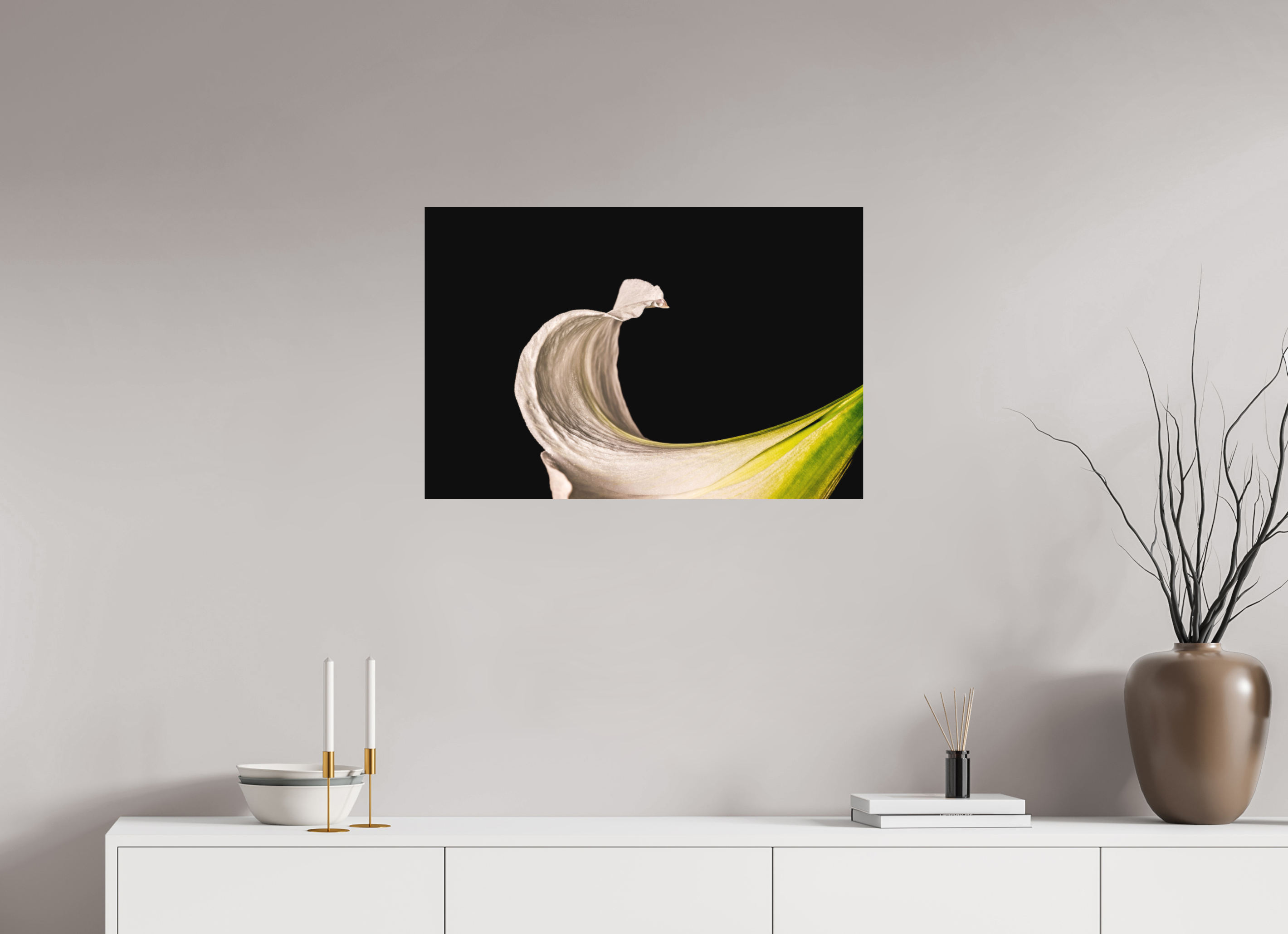 75 x 50 cm, Foto auf Forex, mit Aufhängung Freak Wave Flower