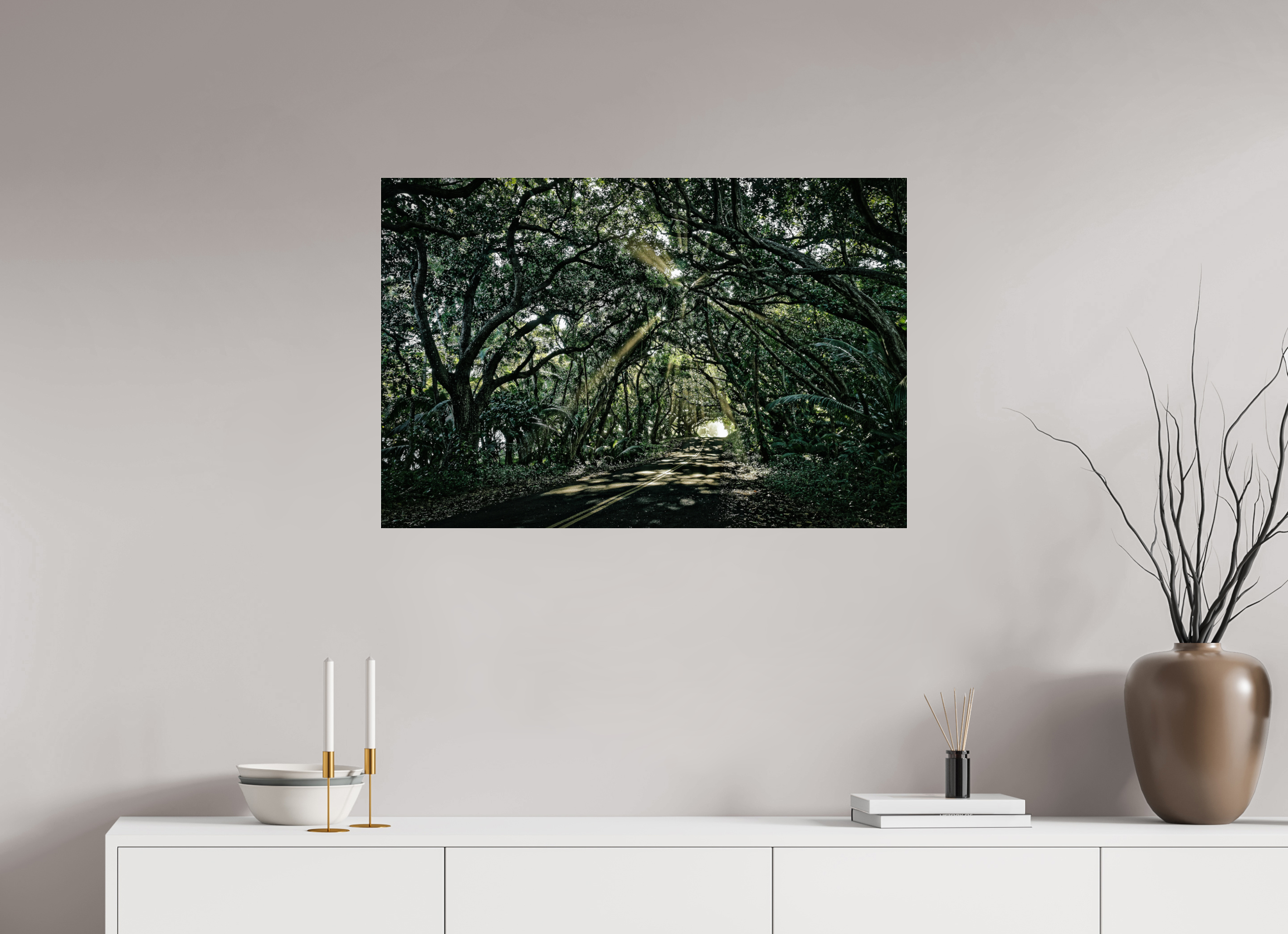 90 x 60 cm, Acrylglas, glänzend, 2 mm, Dibond 3 mm, mit Aufhängung Light Whispering