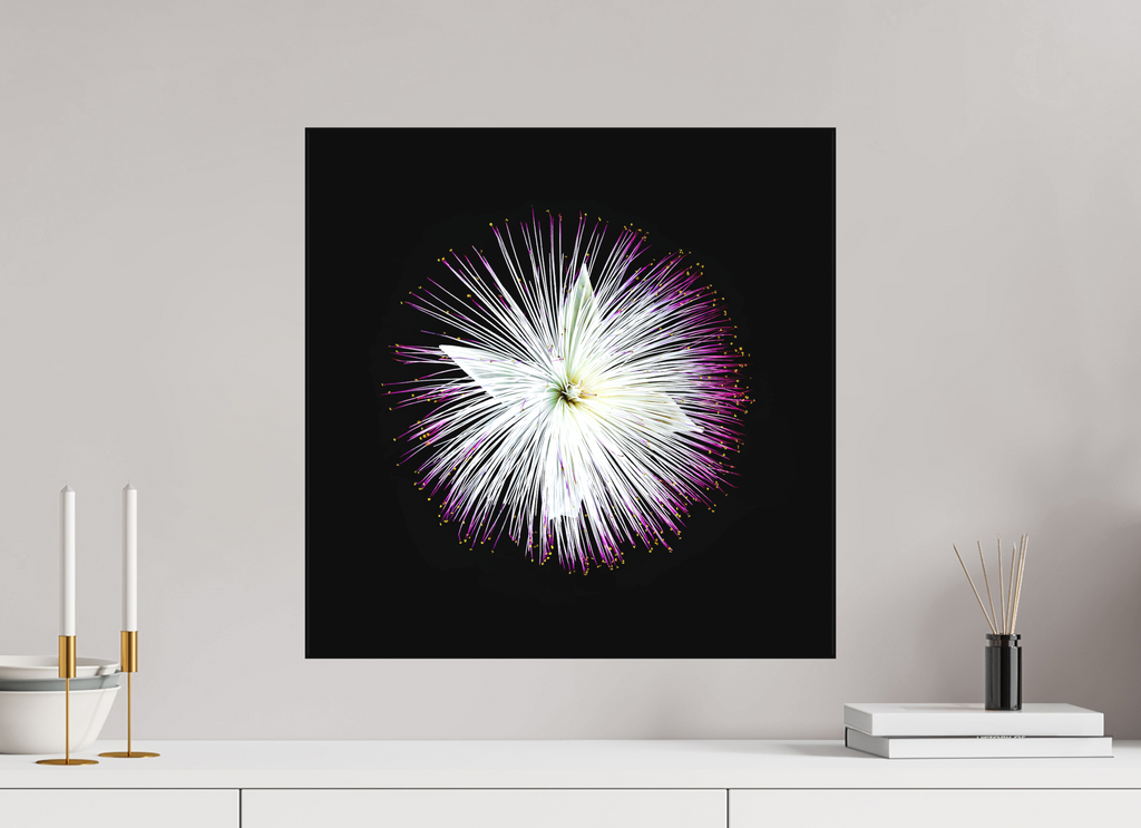 50 x 50 cm, Foto-Leinwand aus hochwertigem Textil, 40mm Firework Blossom